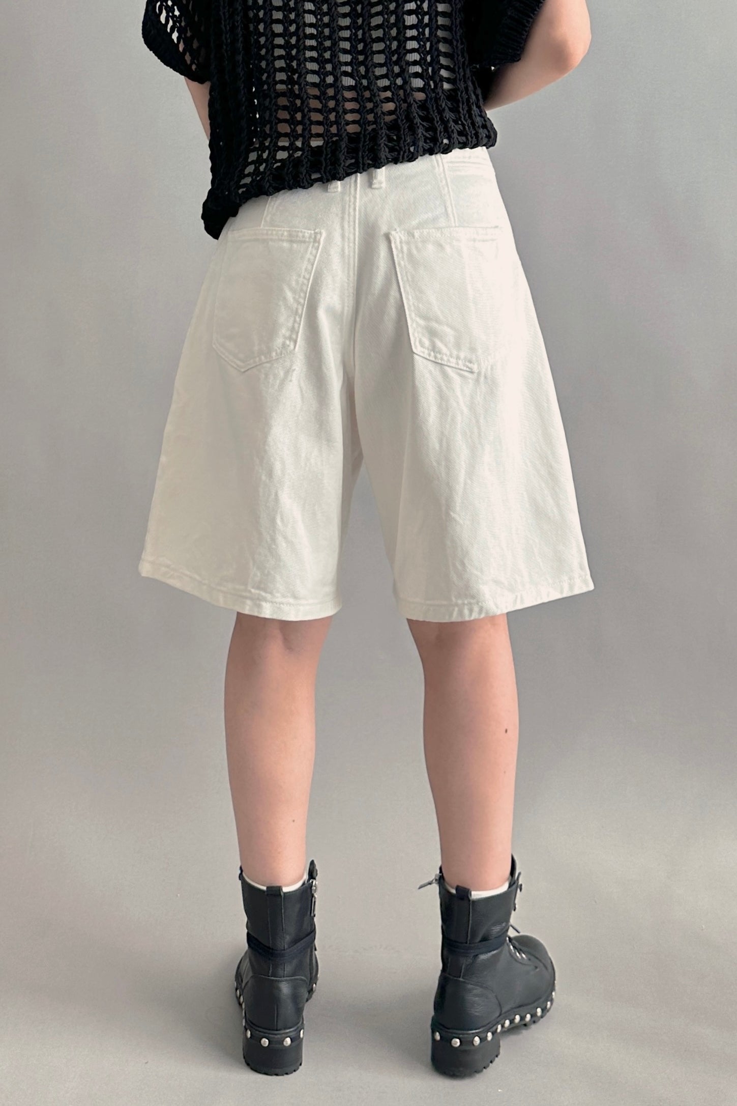 Donnie Wide-Leg Denim Bermuda Shorts - alldeserved.com