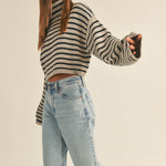 Uptown Striped Pullover - alldeserved.com