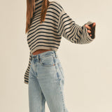 Uptown Striped Pullover - alldeserved.com