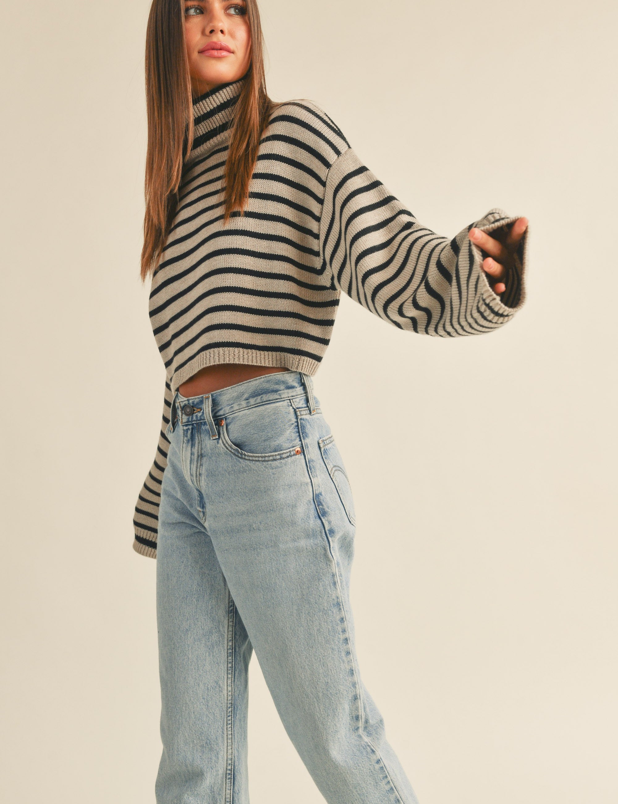 Uptown Striped Pullover - alldeserved.com