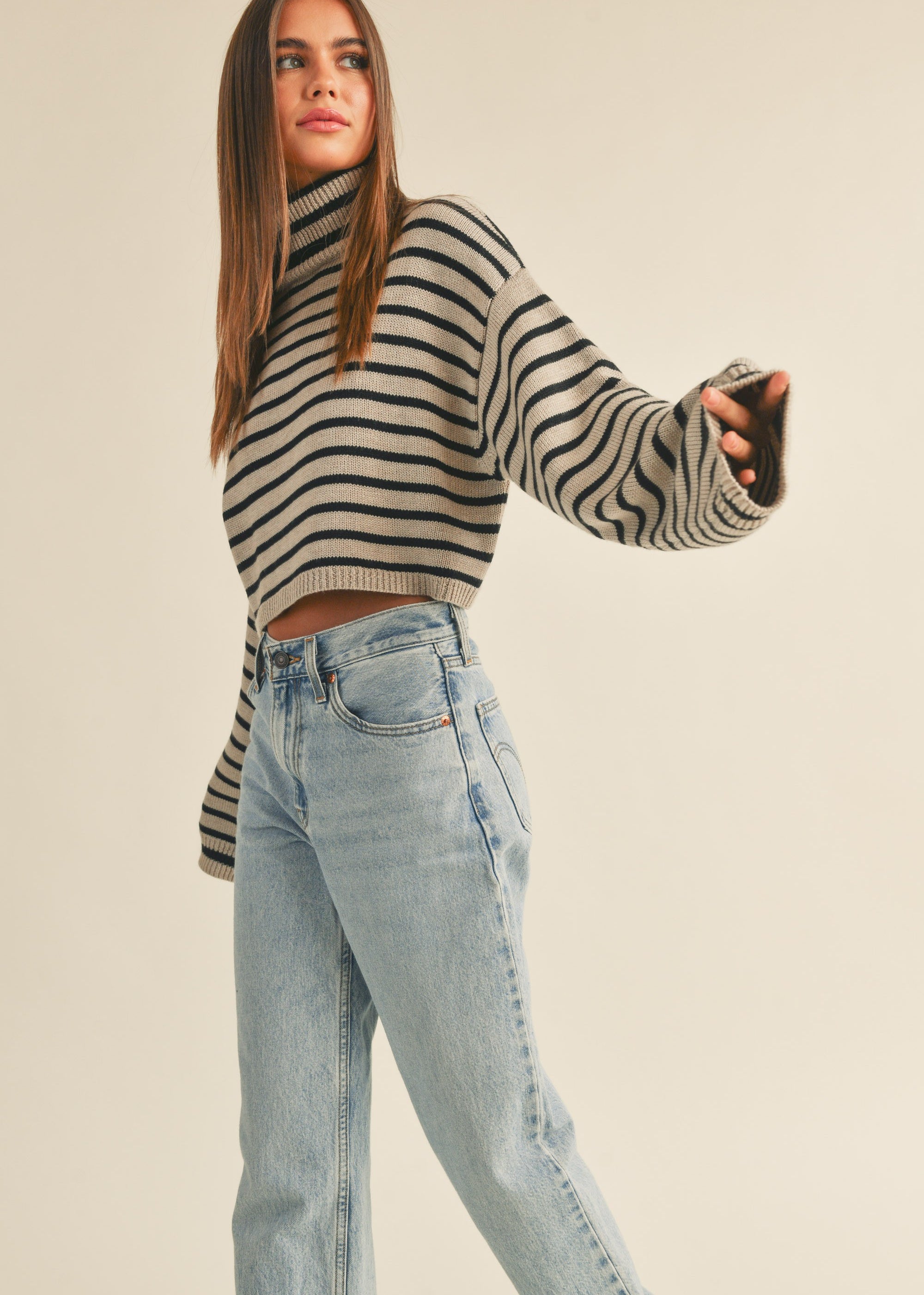 Uptown Striped Pullover - alldeserved.com