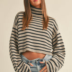 Uptown Striped Pullover - alldeserved.com