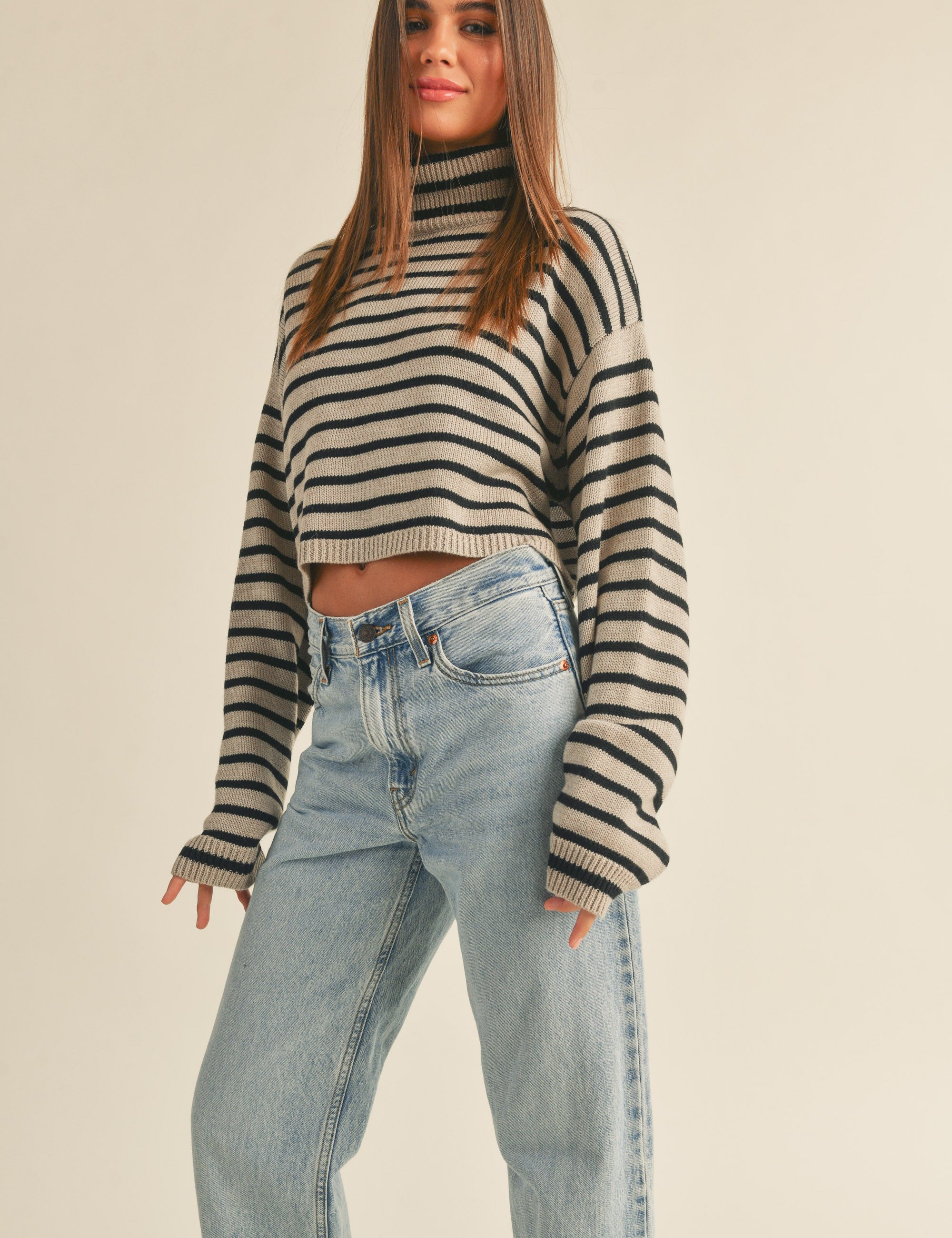 Uptown Striped Pullover - alldeserved.com