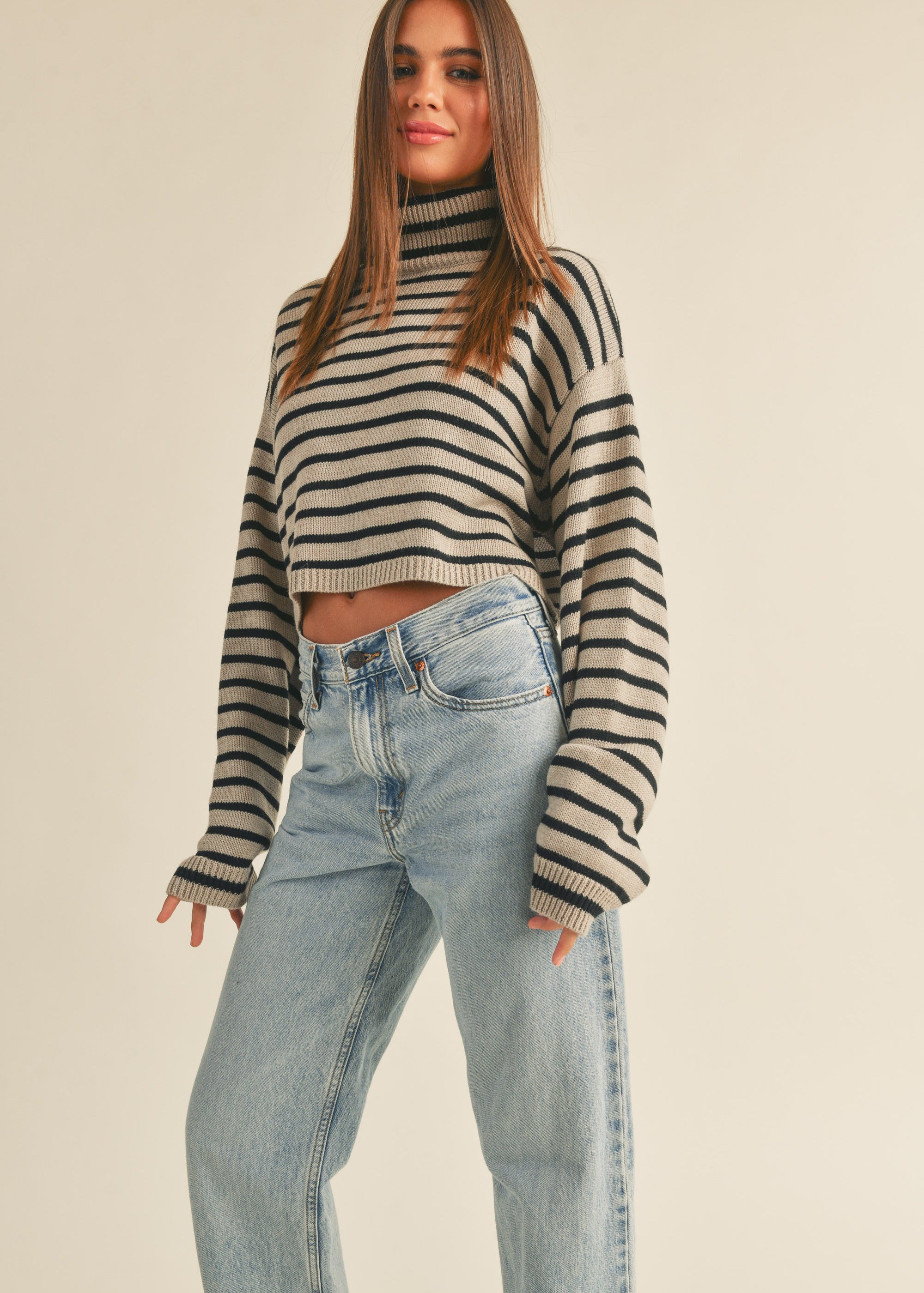 Uptown Striped Pullover - alldeserved.com