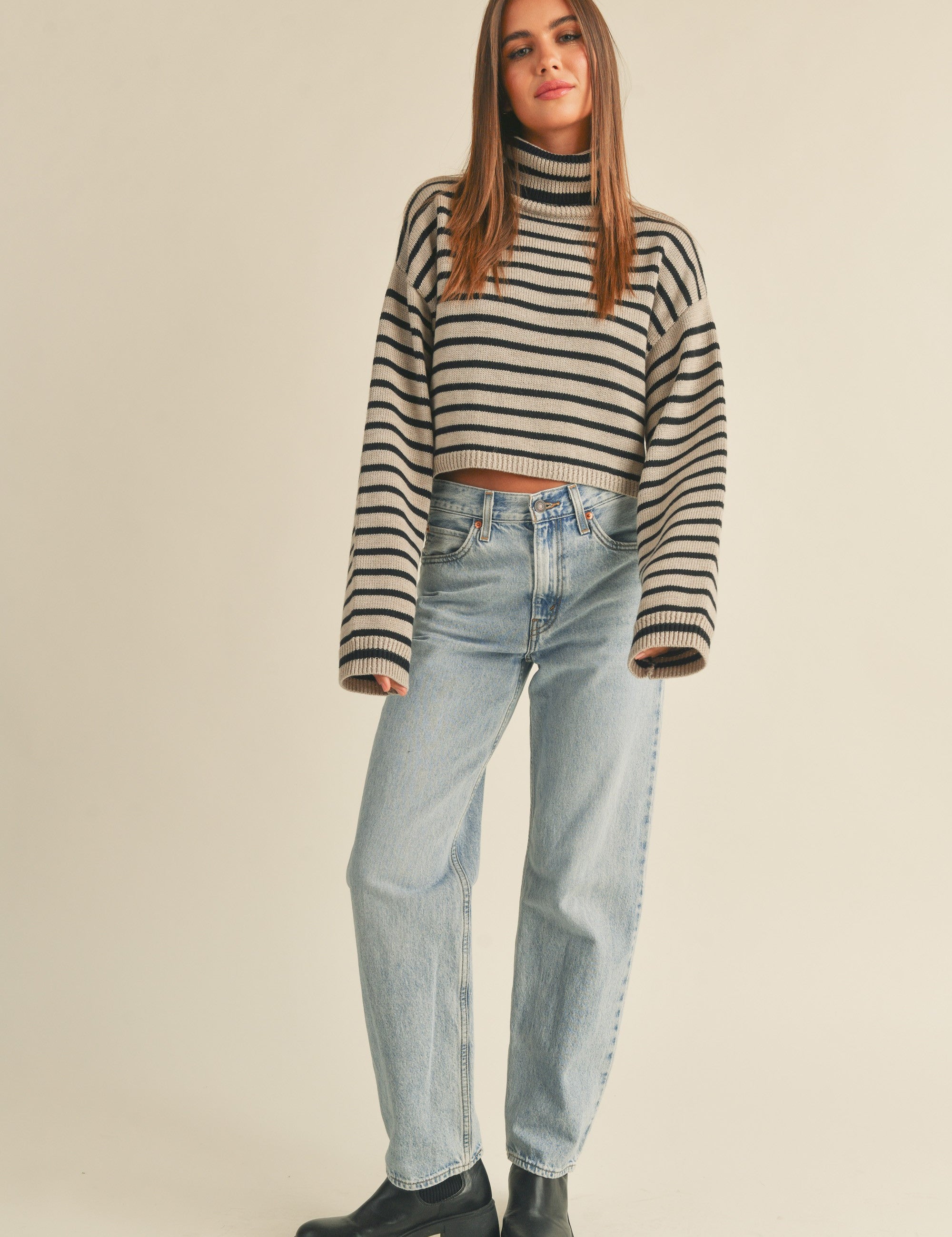 Uptown Striped Pullover - alldeserved.com