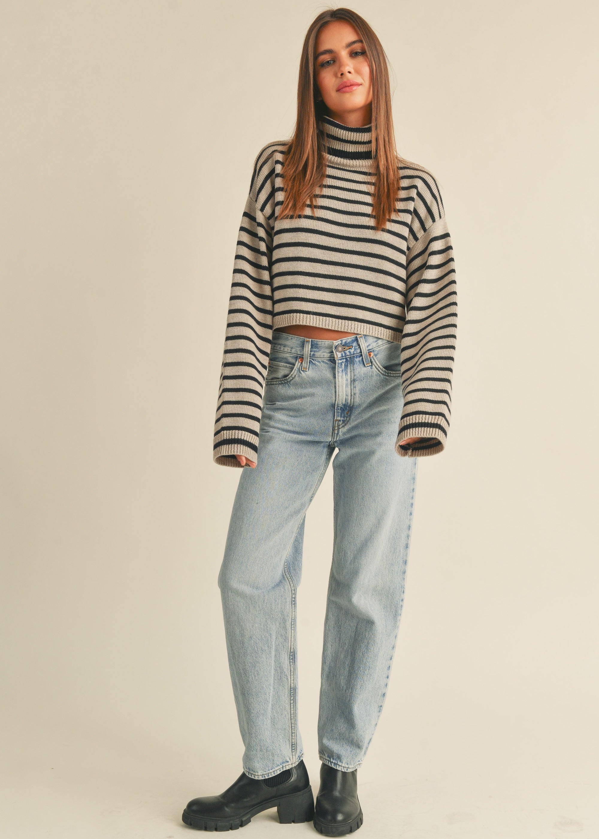 Uptown Striped Pullover - alldeserved.com