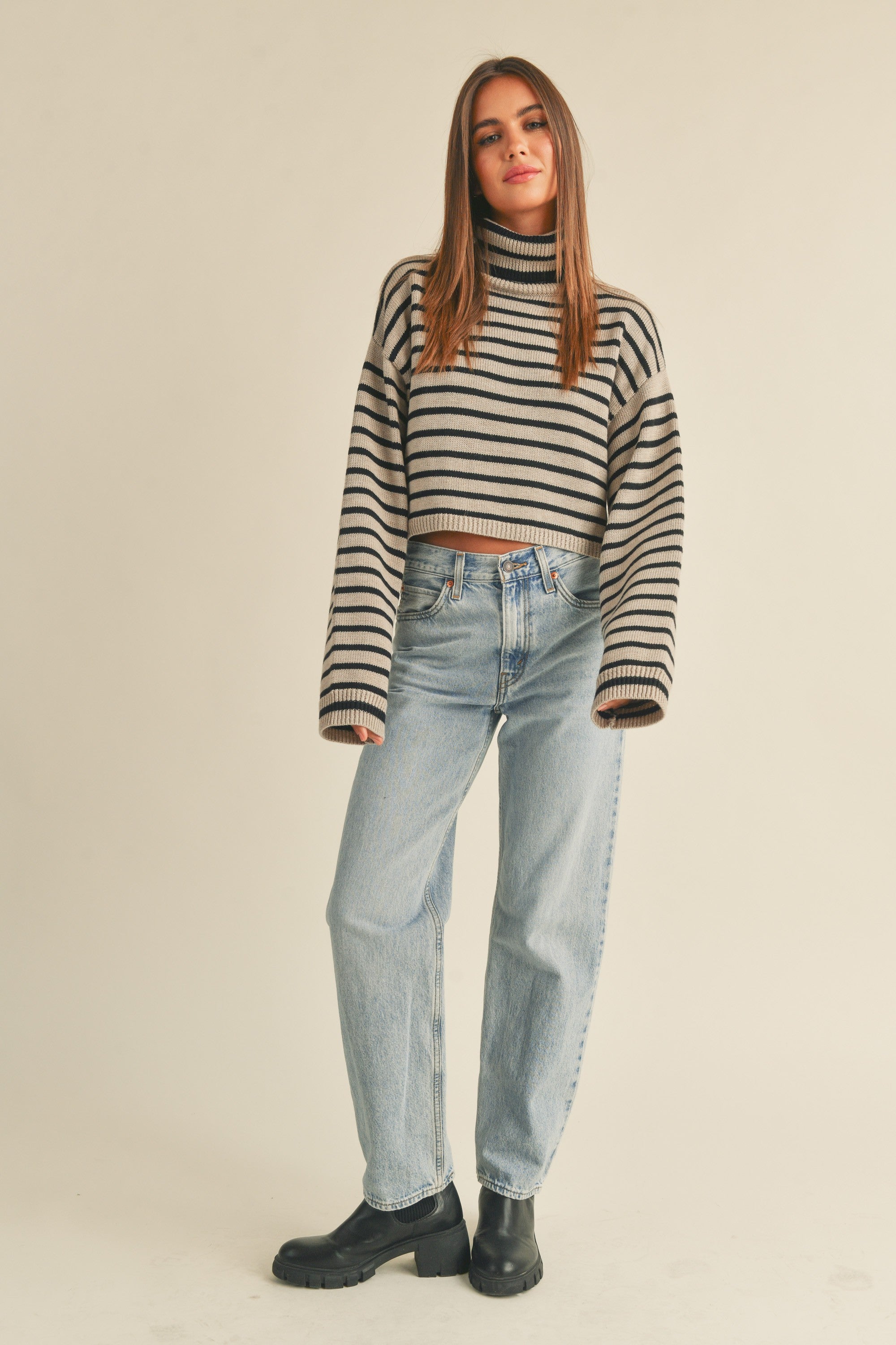Uptown Striped Pullover - alldeserved.com
