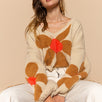 Fuzzy Floral Crop Sweater - alldeserved.com