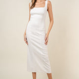 Reform Denim Bodycon Midi Dress - alldeserved.com