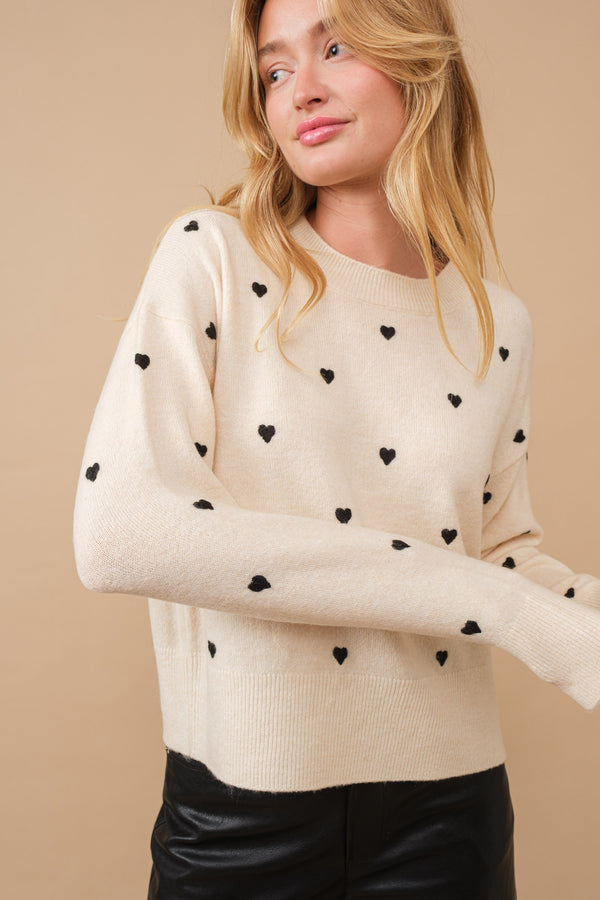 Happy Heart Sweater - alldeserved.com