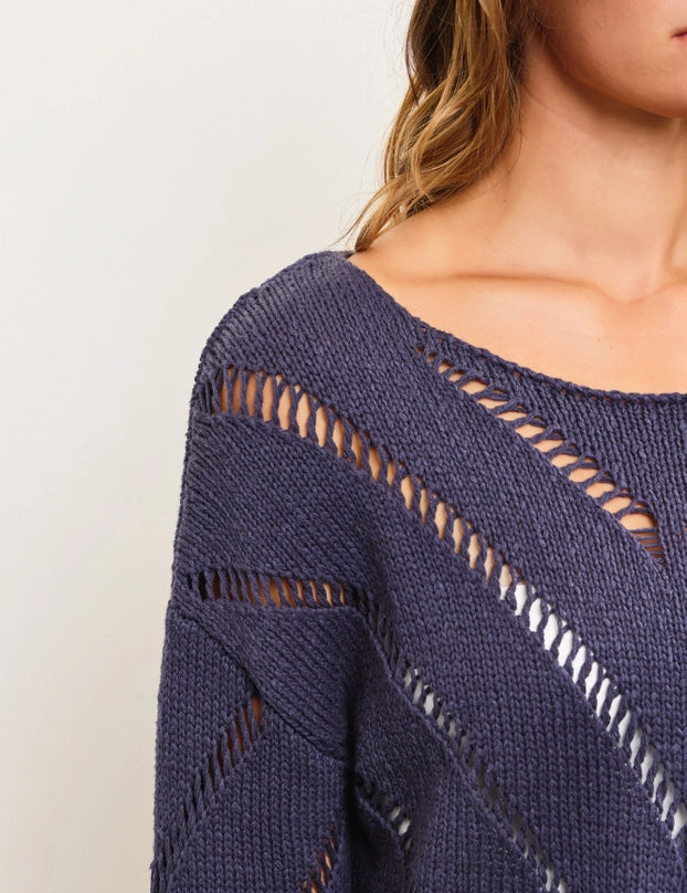 Frankie Mesh Cropped Sweater - alldeserved.com