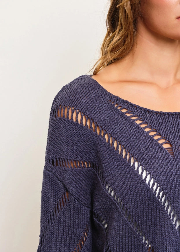 Frankie Mesh Cropped Sweater - alldeserved.com