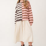 Uptown Essentials Double Stripe Sweatshirt - alldeserved.com