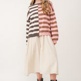 Uptown Essentials Double Stripe Sweatshirt - alldeserved.com