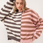 Uptown Essentials Double Stripe Sweatshirt - alldeserved.com