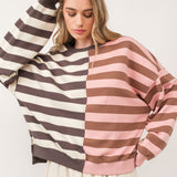 Uptown Essentials Double Stripe Sweatshirt - alldeserved.com