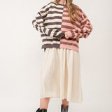 Uptown Essentials Double Stripe Sweatshirt - alldeserved.com