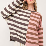 Uptown Essentials Double Stripe Sweatshirt - alldeserved.com