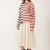 Uptown Essentials Double Stripe Sweatshirt - alldeserved.com