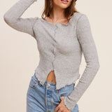 Make It Easy Long-Sleeve Top - alldeserved.com