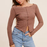 Make It Easy Long-Sleeve Top - alldeserved.com