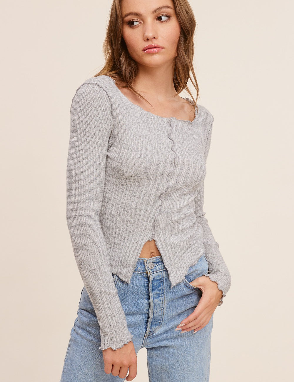 Make It Easy Long-Sleeve Top - alldeserved.com