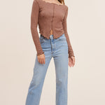 Make It Easy Long-Sleeve Top - alldeserved.com