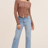 Make It Easy Long-Sleeve Top - alldeserved.com