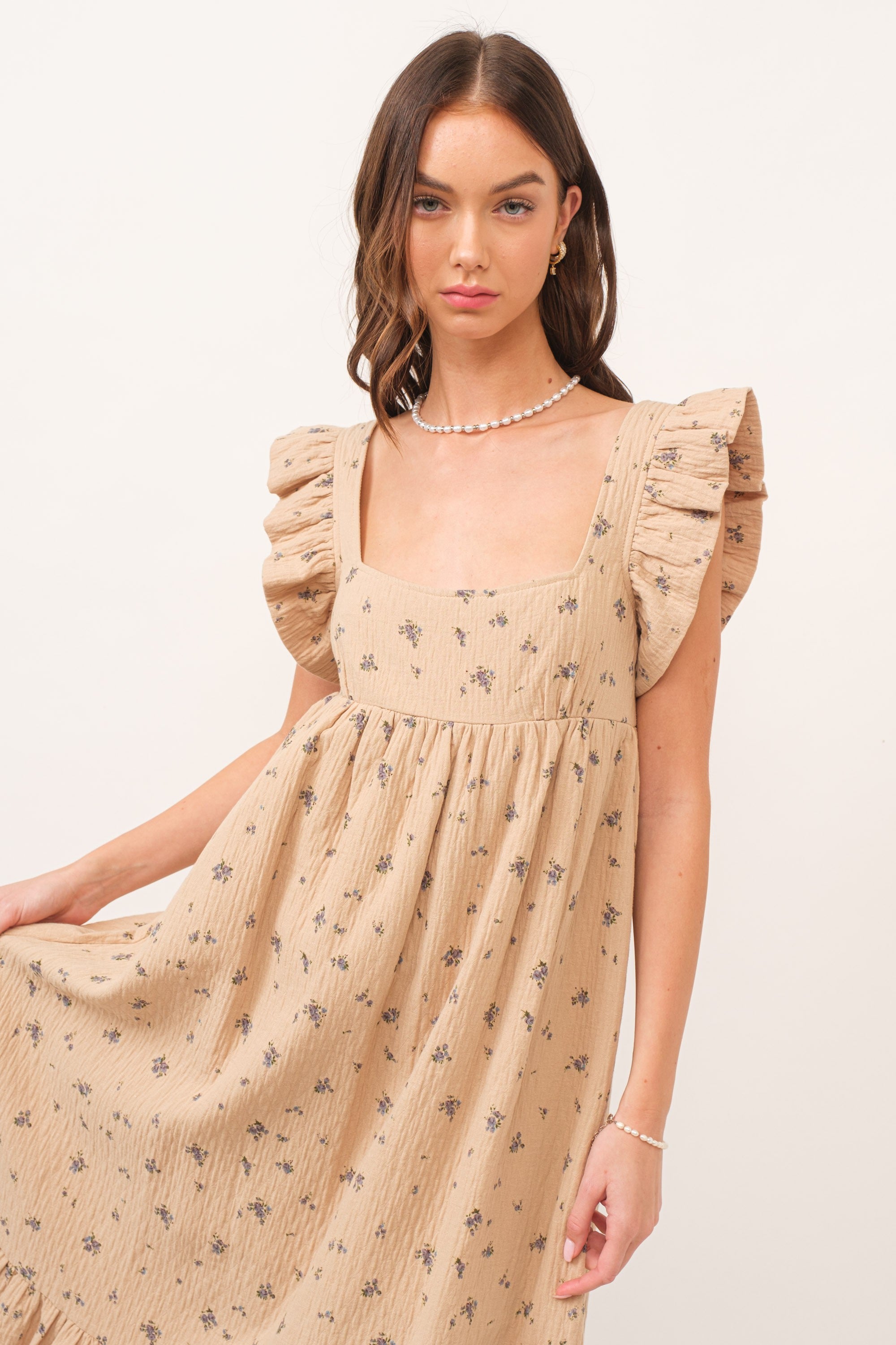 Hibiscus Breeze Tiered Maxi Dress - alldeserved.com