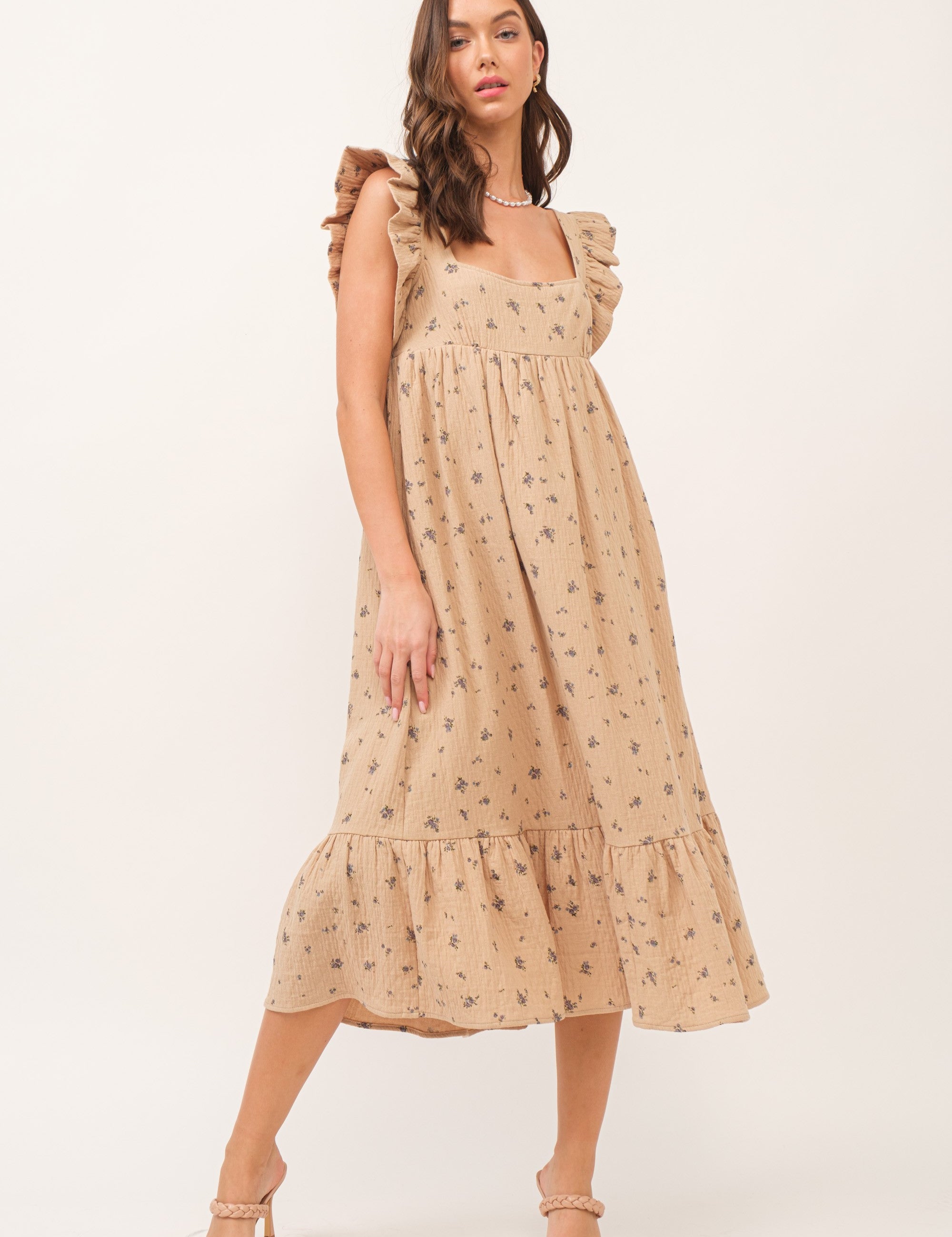 Hibiscus Breeze Tiered Maxi Dress - alldeserved.com