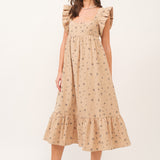 Hibiscus Breeze Tiered Maxi Dress - alldeserved.com