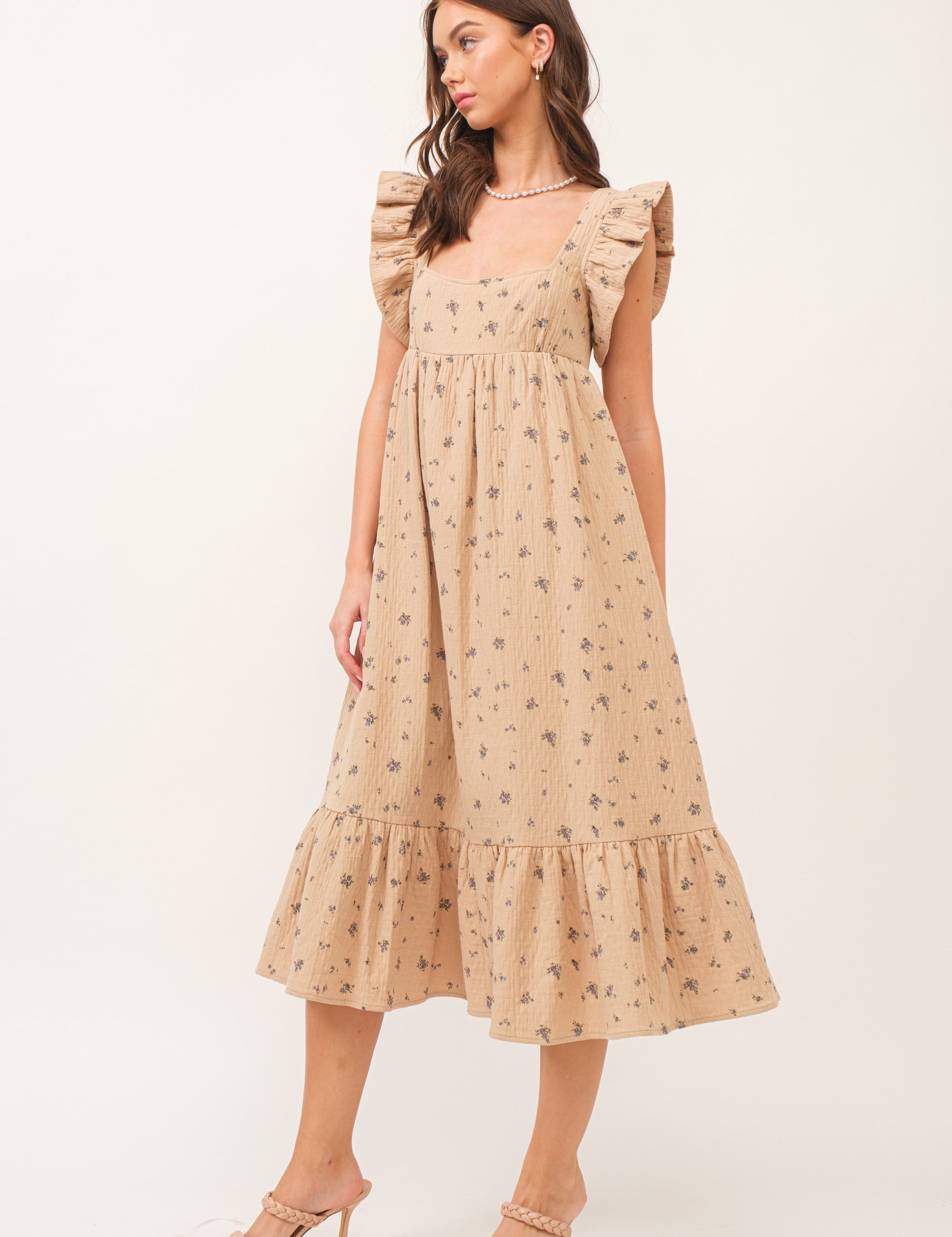 Hibiscus Breeze Tiered Maxi Dress - alldeserved.com