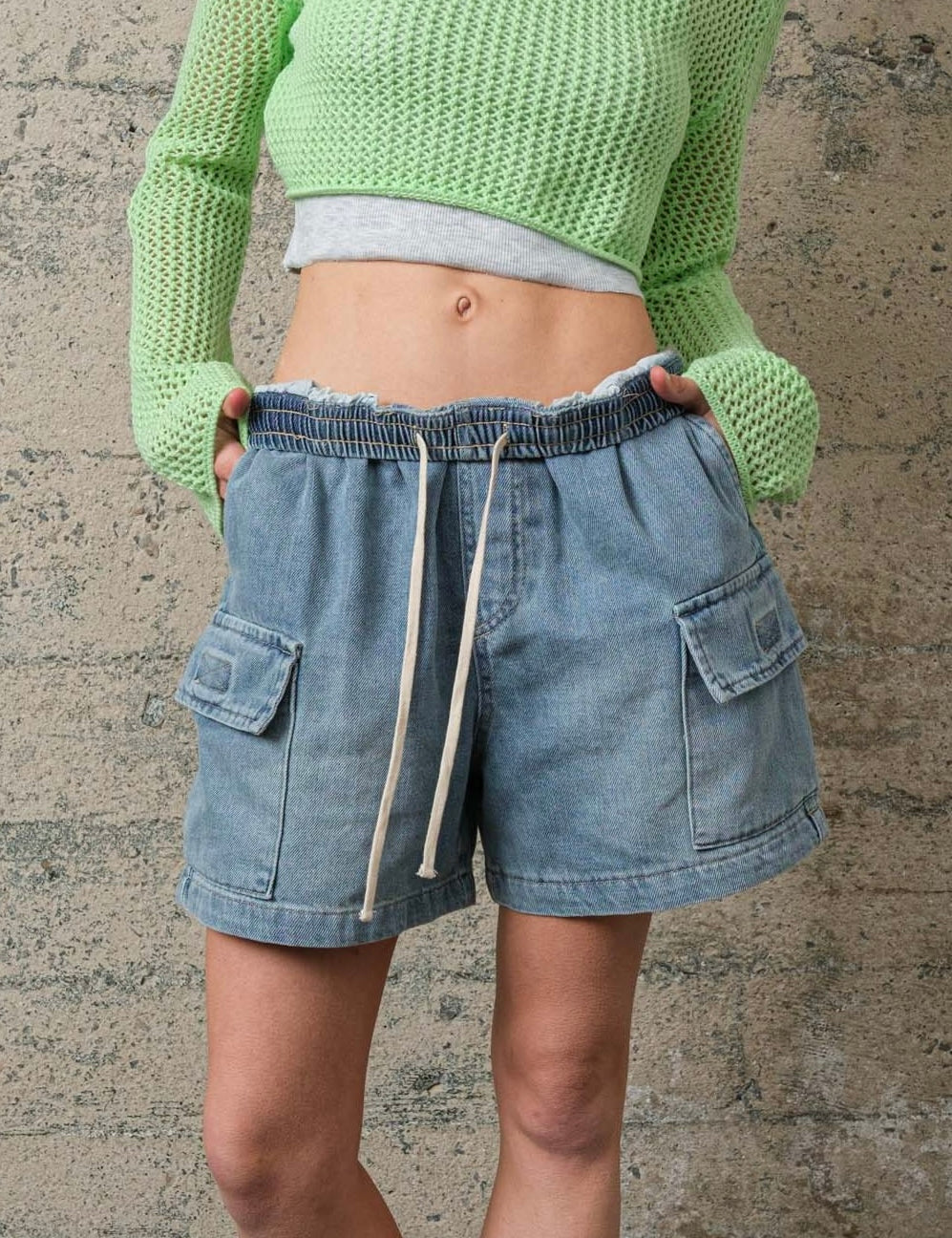 Effie Denim Cargo Shorts - alldeserved.com