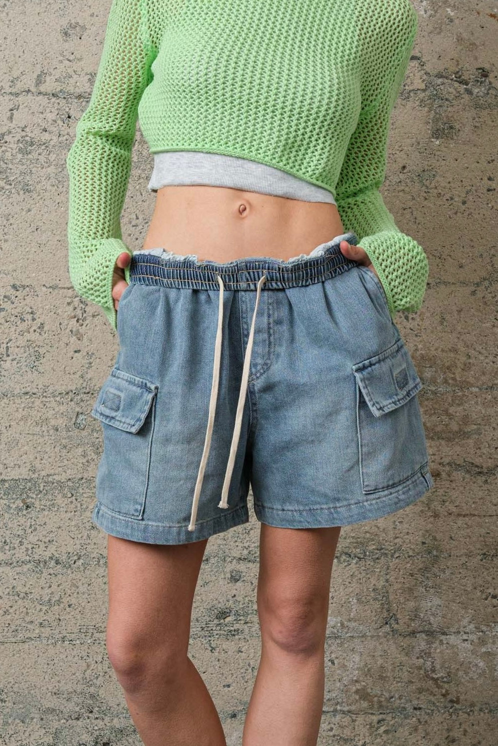 Effie Denim Cargo Shorts - alldeserved.com