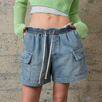 Effie Denim Cargo Shorts - alldeserved.com