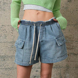 Effie Denim Cargo Shorts - alldeserved.com
