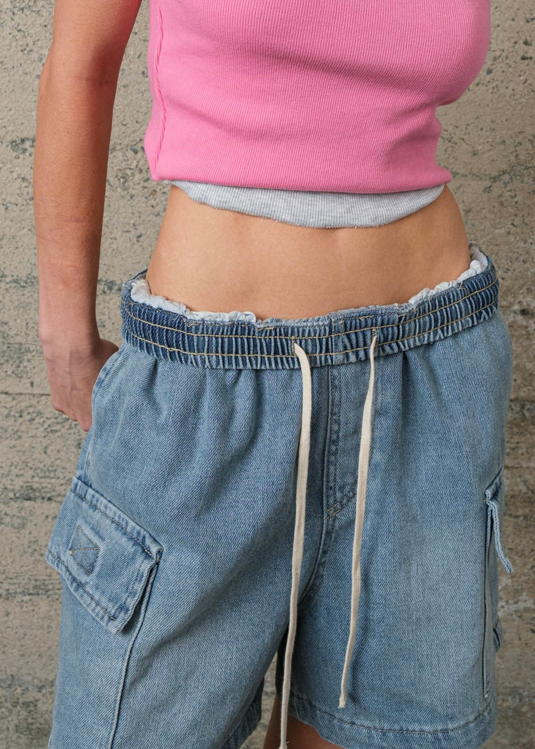 Effie Denim Cargo Shorts - alldeserved.com