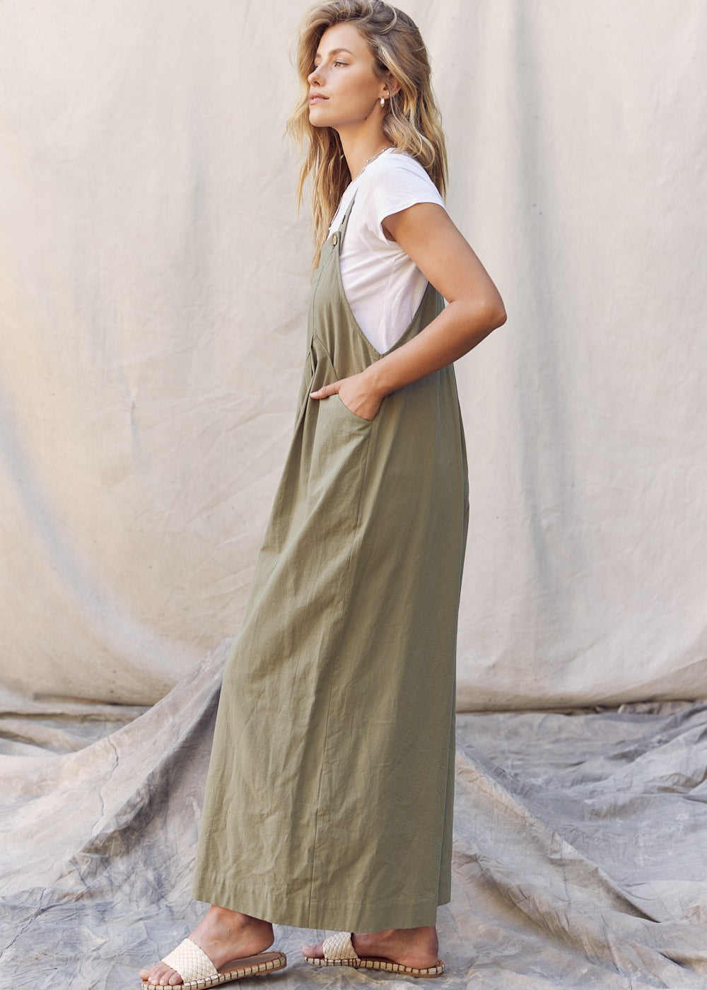 In My Dreams Wide Leg Cotton Jumpsuit - alldeserved.com