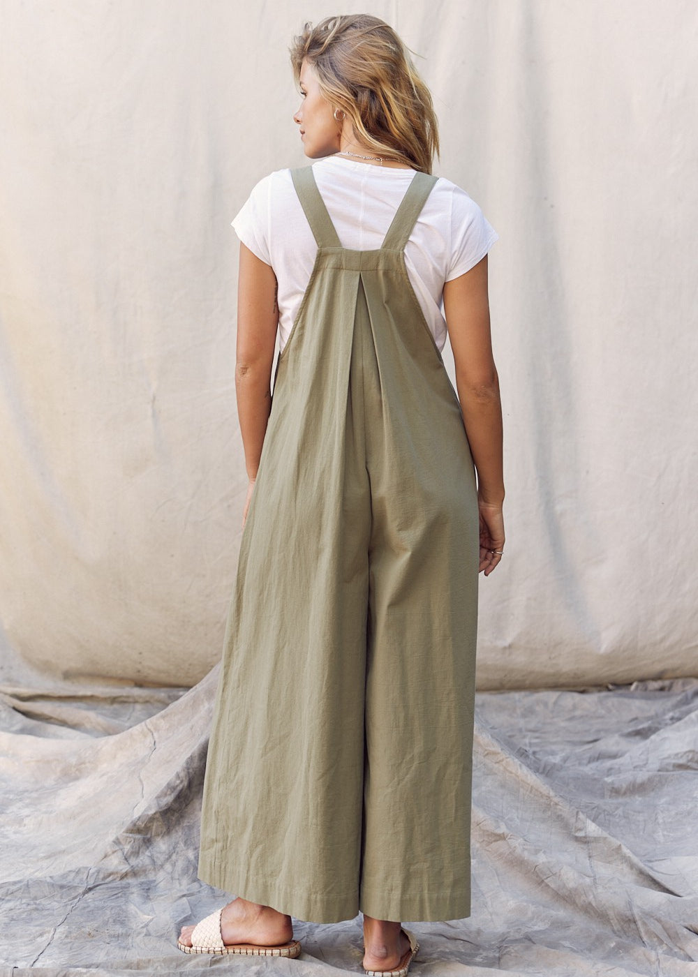 In My Dreams Wide Leg Cotton Jumpsuit - alldeserved.com