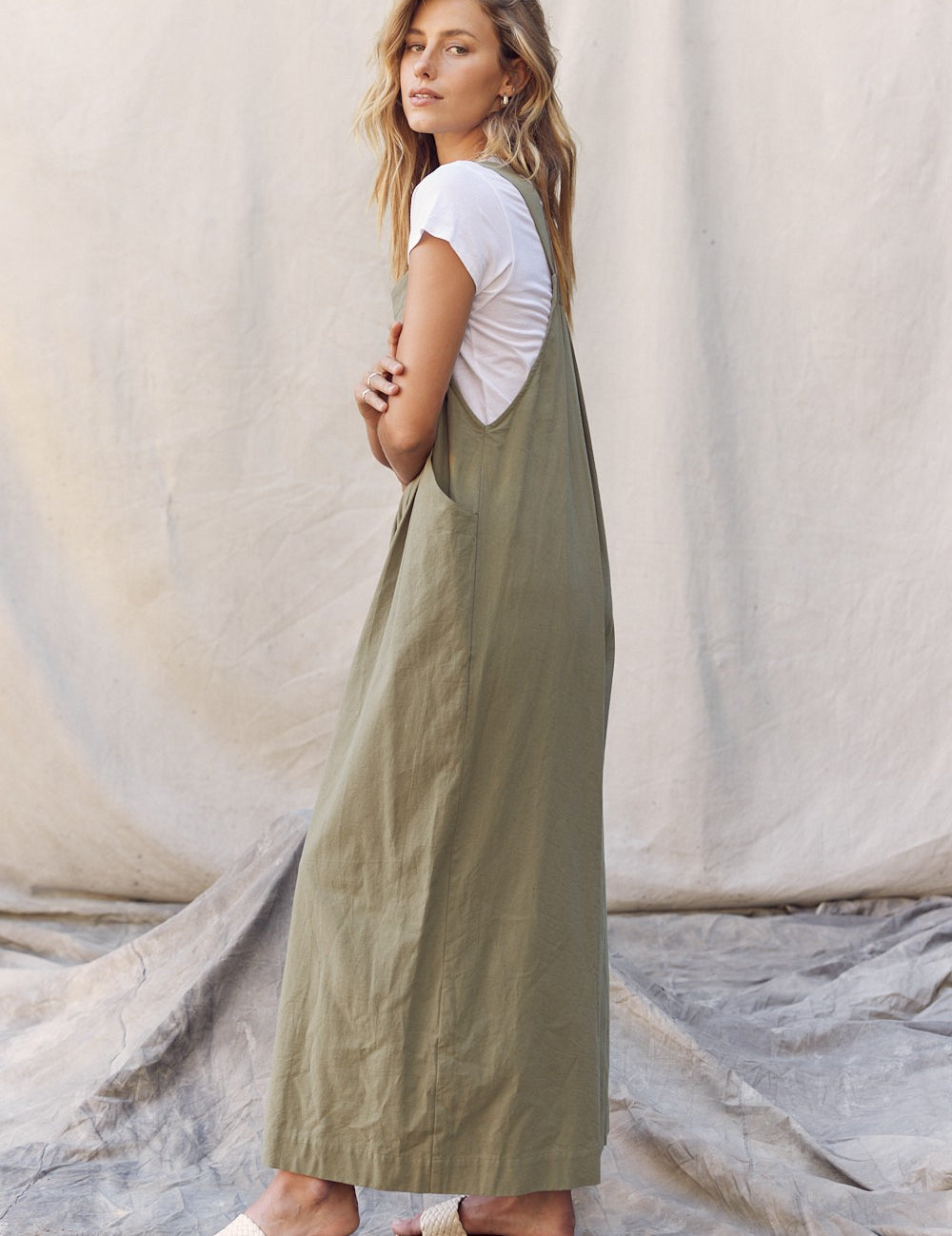 In My Dreams Wide Leg Cotton Jumpsuit - alldeserved.com