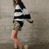 COZY Stripe Distressed Loose Pullover Sweater - alldeserved.com