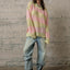 COZY Stripe Distressed Loose Pullover Sweater - alldeserved.com