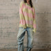 COZY Stripe Distressed Loose Pullover Sweater - alldeserved.com