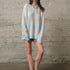 COZY Stripe Distressed Loose Pullover Sweater - alldeserved.com