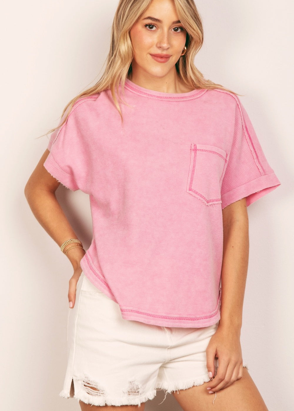 Oversized Textured Tee - alldeserved.com