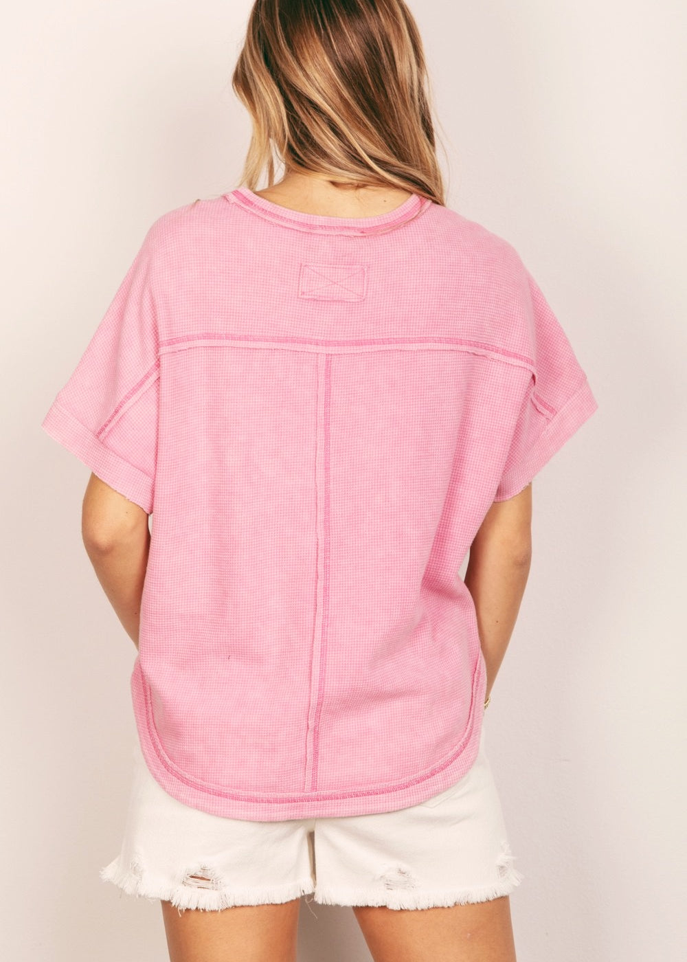 Oversized Textured Tee - alldeserved.com