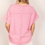 Oversized Textured Tee - alldeserved.com
