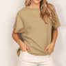 Oversized Textured Tee - alldeserved.com
