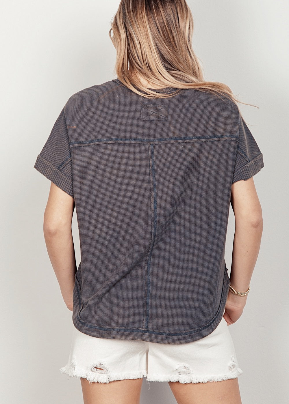 Oversized Textured Tee - alldeserved.com