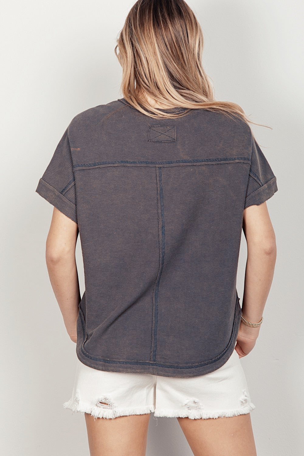 Oversized Textured Tee - alldeserved.com